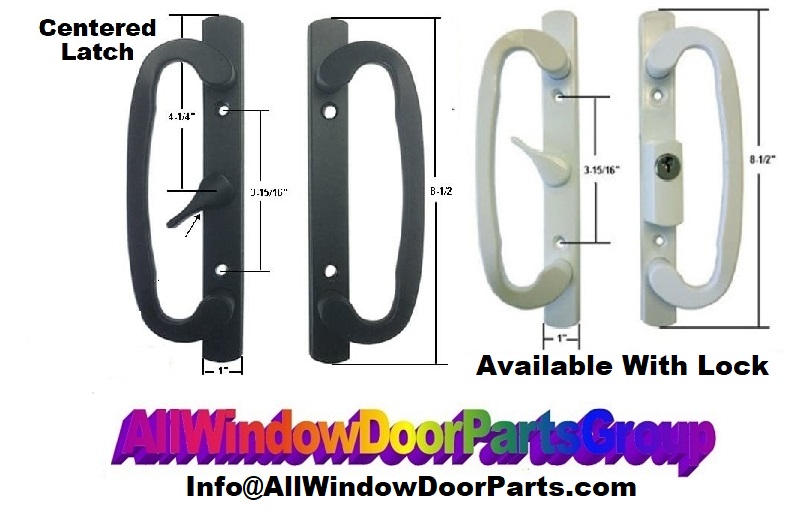 Guardian Glass Sliding Patio Door Handle Set Center Latch Keyed All